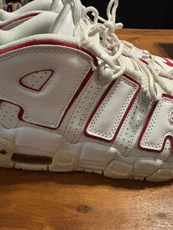 Nike Air Uptempo Shoes 921948-102 Size 8 White Varsity Red Mens main image 16